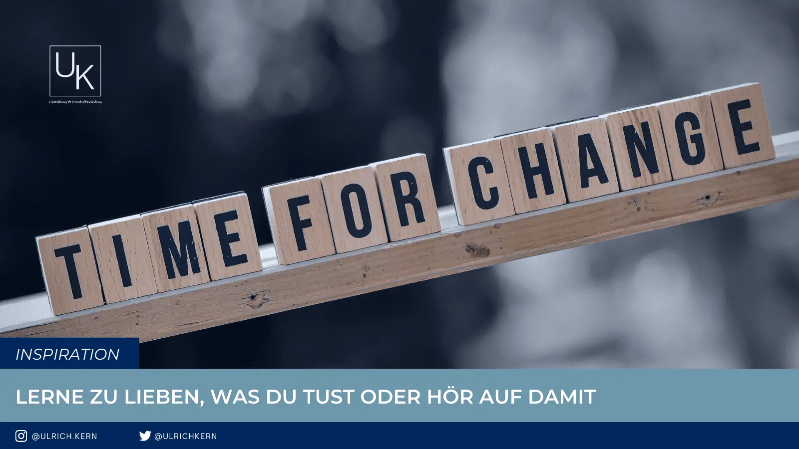Lerne zu lieben, was Du tust oder hör auf damit