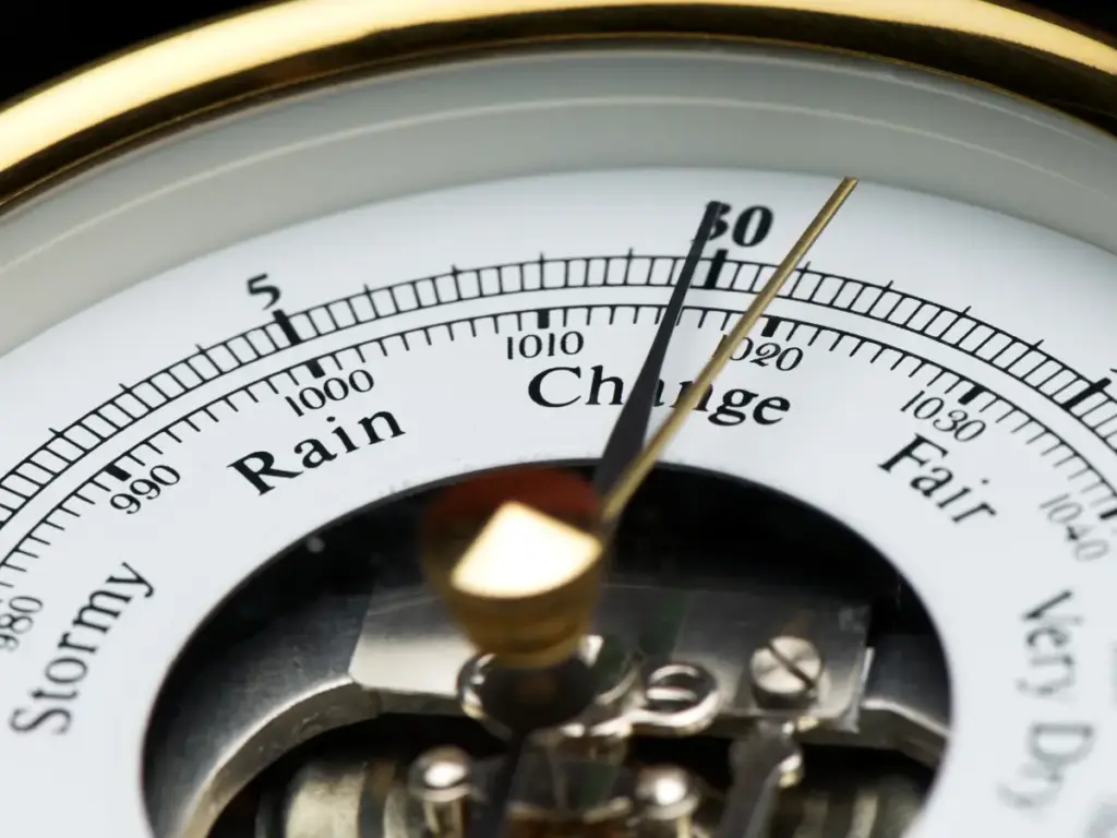 Barometer als Sinnbild dafür, dass frühe Anzeichen wahrgenommen werden, bevor sie sich deutlich zeigen.